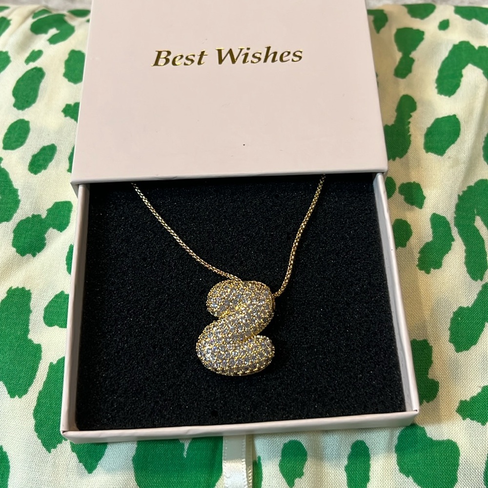 #30 Gold Pavé Number Z Pendant Necklace - Women Jewelry